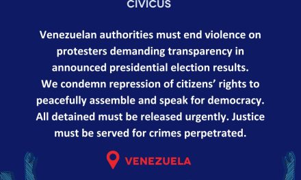 Las autoridades venezolanas deben poner fin a la violencia contra las manifestantes que exigen transparencia en los resultados anunciados en la elecciones presidenciales