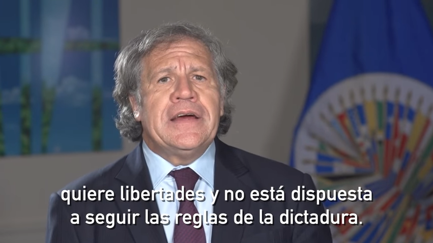 Mensaje del Secretario General de la OEA sobre elecciones Venezuela