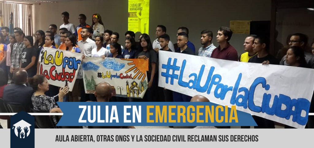 Aula Abierta, Sociedad Civil y el Movimiento Estudiantil de LUZ declaran al Zulia en emergencia humanitaria compleja y el colapso del Sistema Eléctrico Nacional.