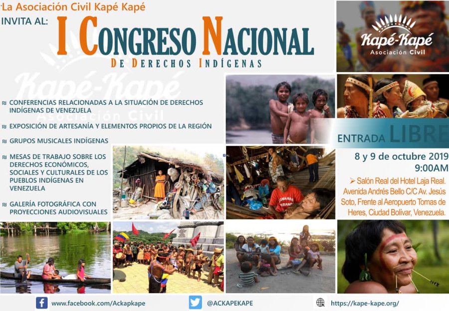 I Congreso Nacional de Derechos Indígenas organizado por el Observatorio de la Asociación Civil Kapé Kapé