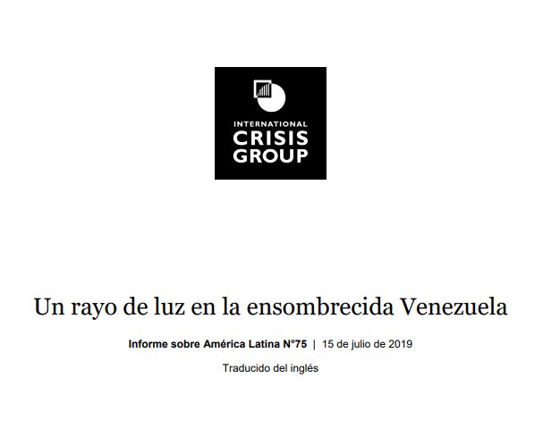 Crisis Group: “Un rayo de luz en la ensombrecida Venezuela”
